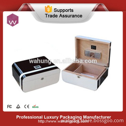 New design Luxury Small Wooden Cigar Humidor Box with logo